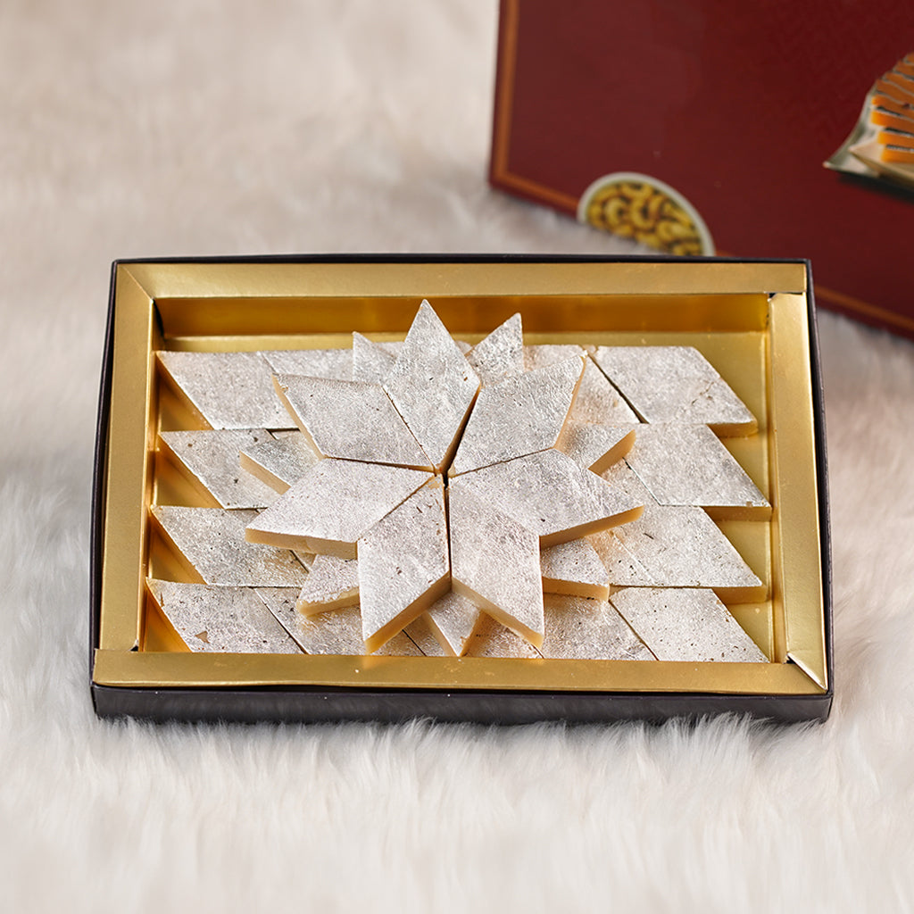 kaju katli | kaju barfi | diamond sweets