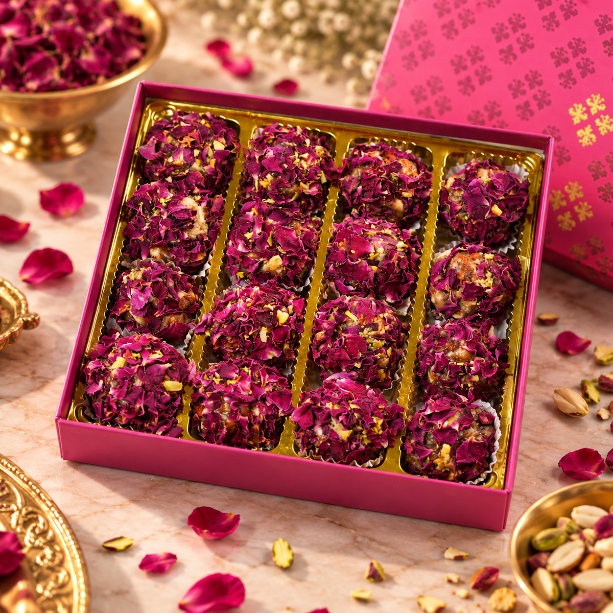 kaju rose laddu