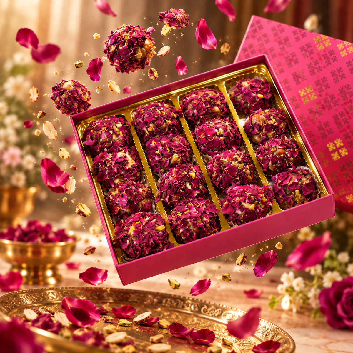 kaju rose laddu